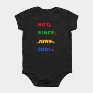 Hot & Legend Since May 2001 18th Birthday 18 Years Old T-Shirt straight outta 18th for women & daughter Baby Bodysuit